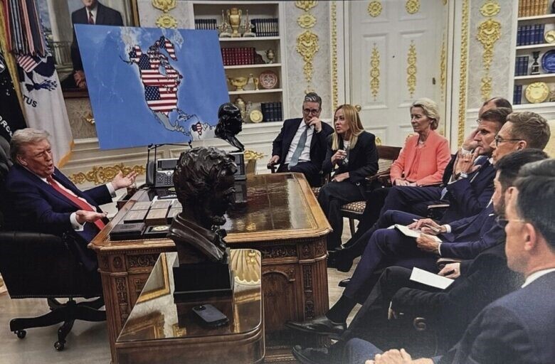 Desentrañando la imagen de Trump que muestra a Venezuela dentro de EE.UU.